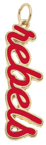 Ole Miss Rebels Enamel Script Charm