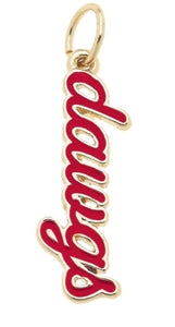 Georgia Bulldogs Enamel Script Charm