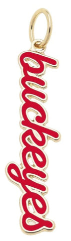 Ohio State Buckeyes Enamel Script Charm