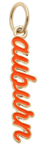 Auburn Tigers Enamel Script Charm