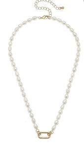 Piper Freshwater Pearl Charm Necklace