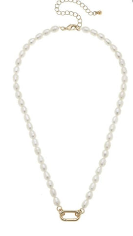Piper Freshwater Pearl Charm Necklace