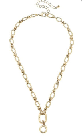 Lilah Cable Link Charm Necklace