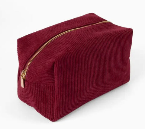 Ruby Corduroy Cosmetic Bag