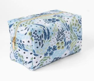 Waterfall Floral Cosmetic Bag