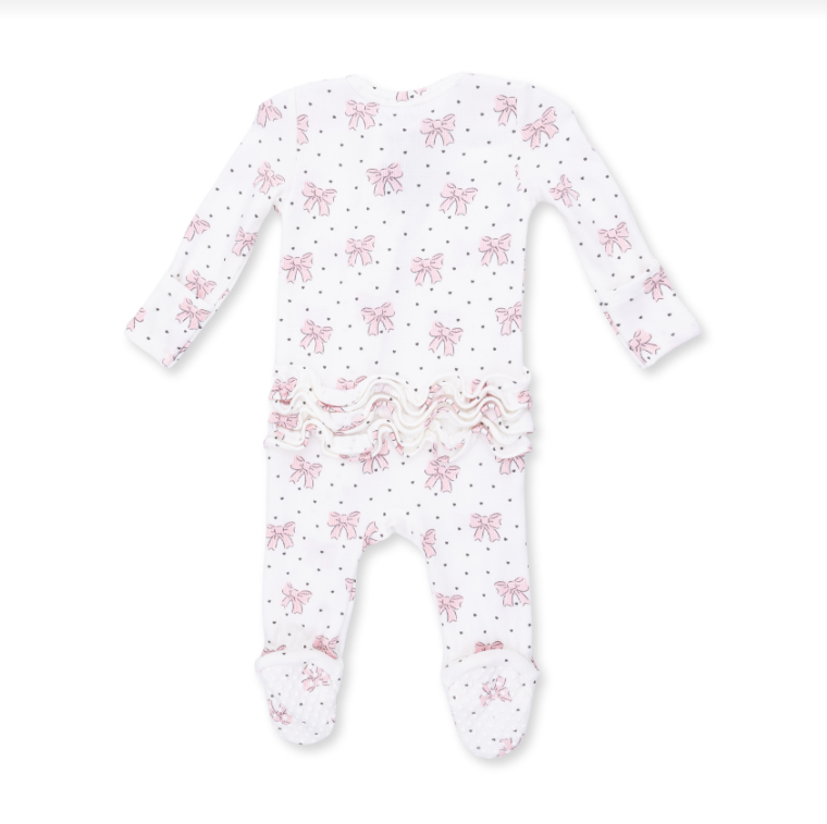 Bows and Heart Footie