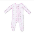 Bella Rose Stripe Footie