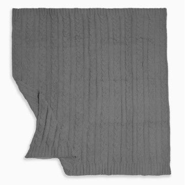 Braided Cable Knit Luxury Soft Throw Blanket