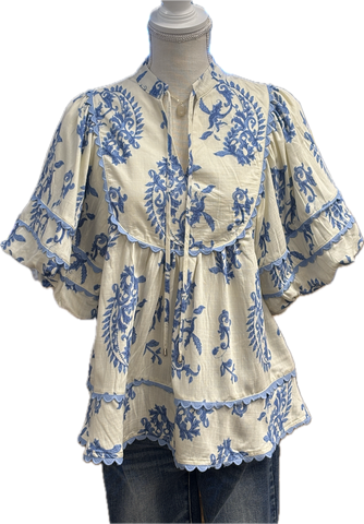 Presley Blue Top