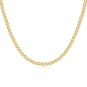 17" Choker Classic Gold 3mm Bead