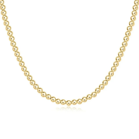 17" Choker Classic Gold 3mm Bead