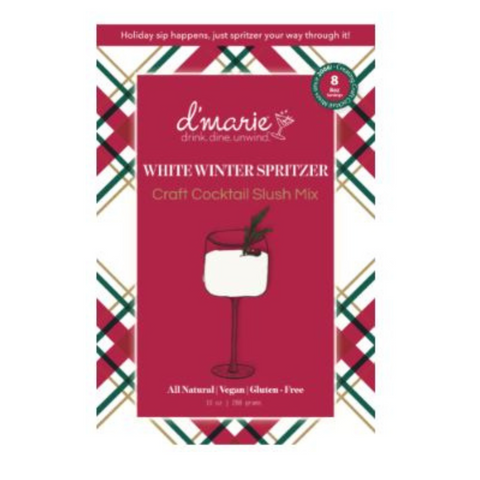 White Winter Spritzer Cocktail Slushie