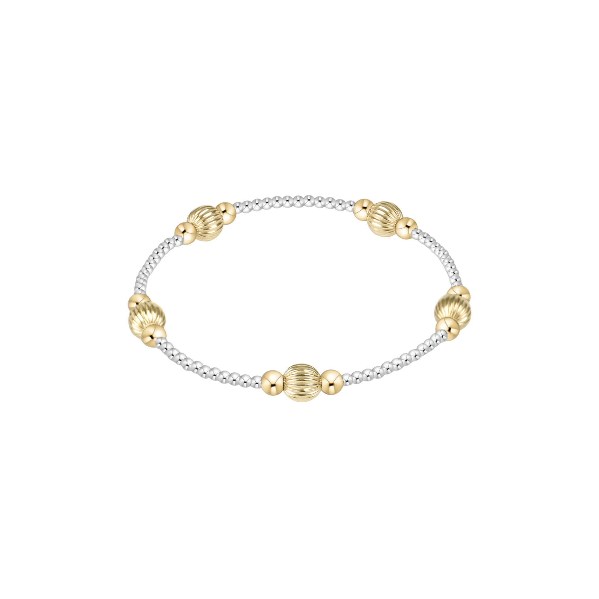 Dignity Purpose 6mm Mixed Metal Bead Bracelet