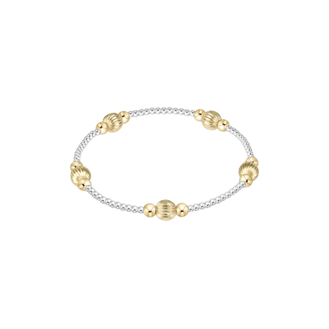 Dignity Purpose 6mm Mixed Metal Bead Bracelet