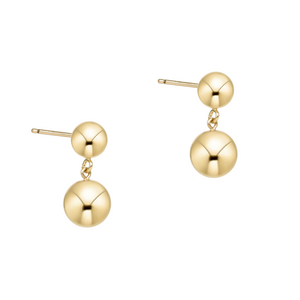 Gold 8mm Ball Drop Stud