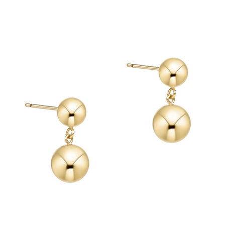 Gold 8mm Ball Drop Stud