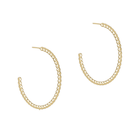 Classic Gold 1.25" Post Hoop