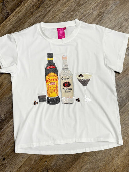 Espresso Martini Sequin Tee