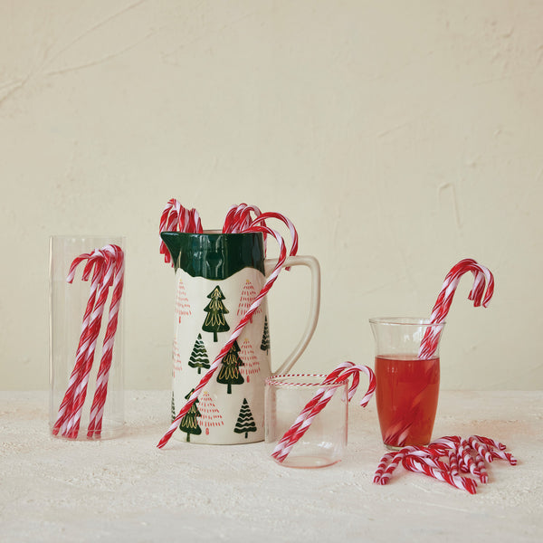 Plastic Candy Cane Drink Stirrers