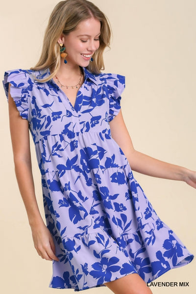 Lilly Lavender Tiered Dress