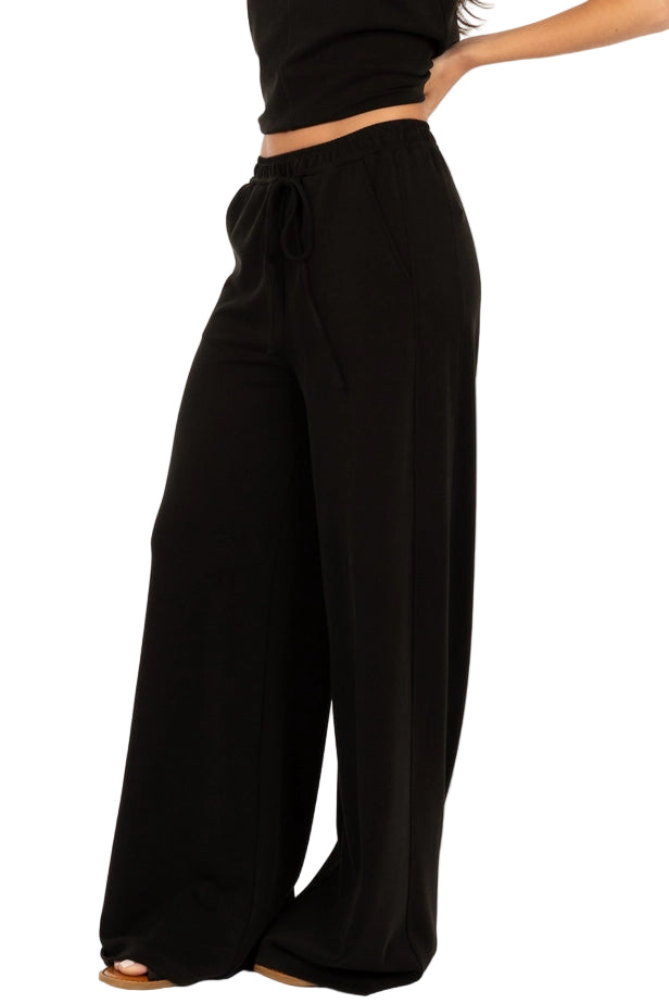 Margaret Black Lounge Bottoms