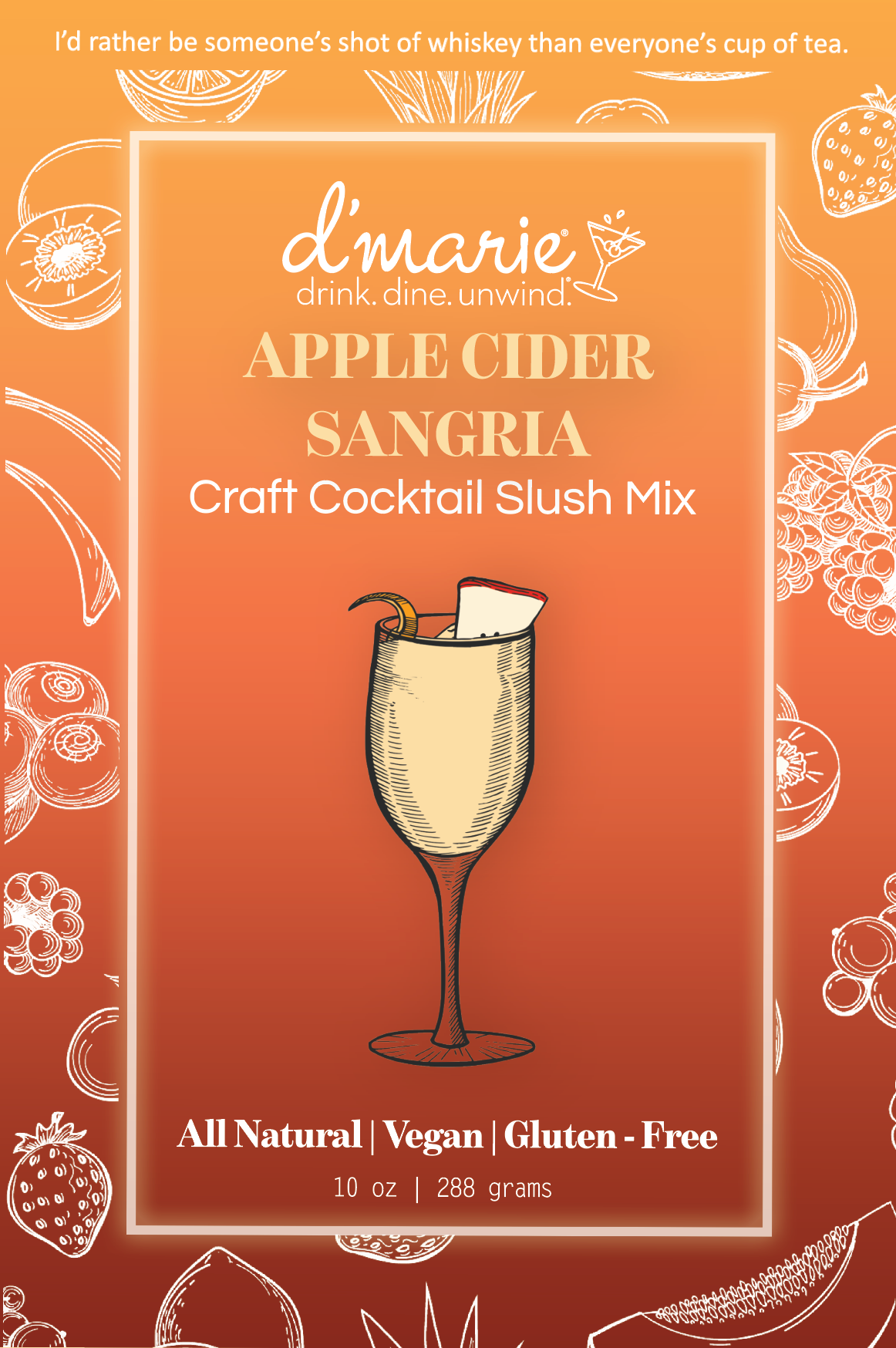 Apple Cider Sangria Cocktail Slushie