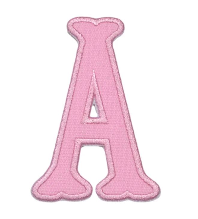 Pink Applique Letters
