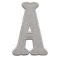 White Applique Letters