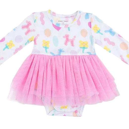 Balloon Animals Pink Tutu Bodysuit