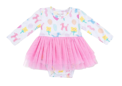 Balloon Animals Pink Tutu Bodysuit
