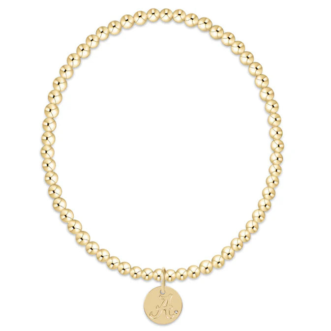 Alabama Ecollegiate Gold 3mm Bracelet