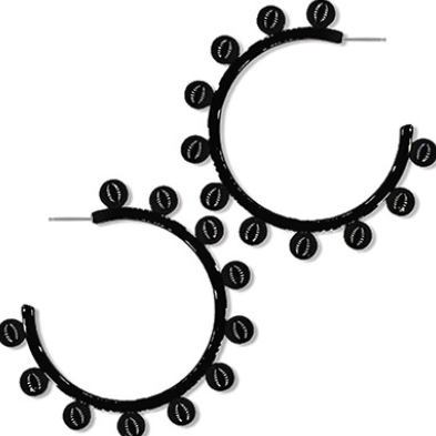 Studded Color Coated Ball Hoops
