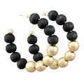 Wood Black Ball Hoops