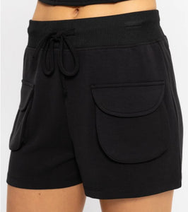 Black Cargo Shorts