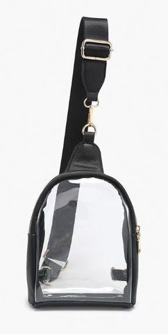 Ellen Clear Sling Bag w/ Removable Guitar Strap