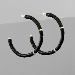 Circle Bead Hoops