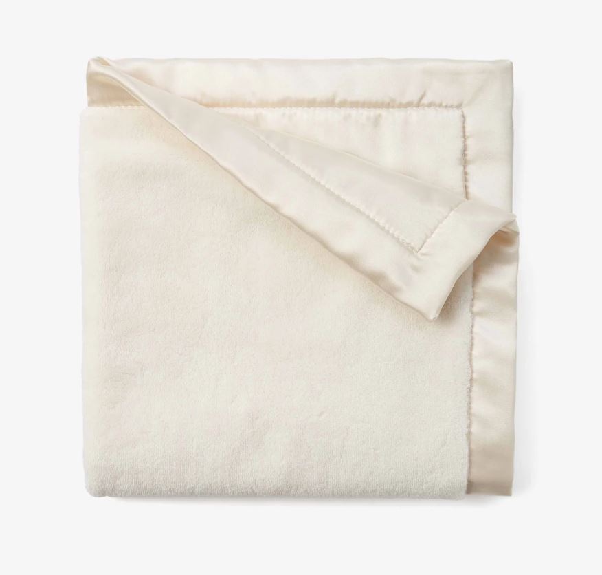 Cream Fleece Baby Blanket