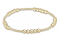 Classic Blissful 4mm Gold Bead Bracelet