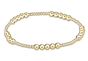Classic Blissful 4mm Gold Bead Bracelet