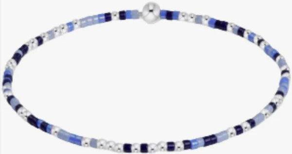 Hope Unwritten Bringin' Blue-ty Back Bead Bracelet