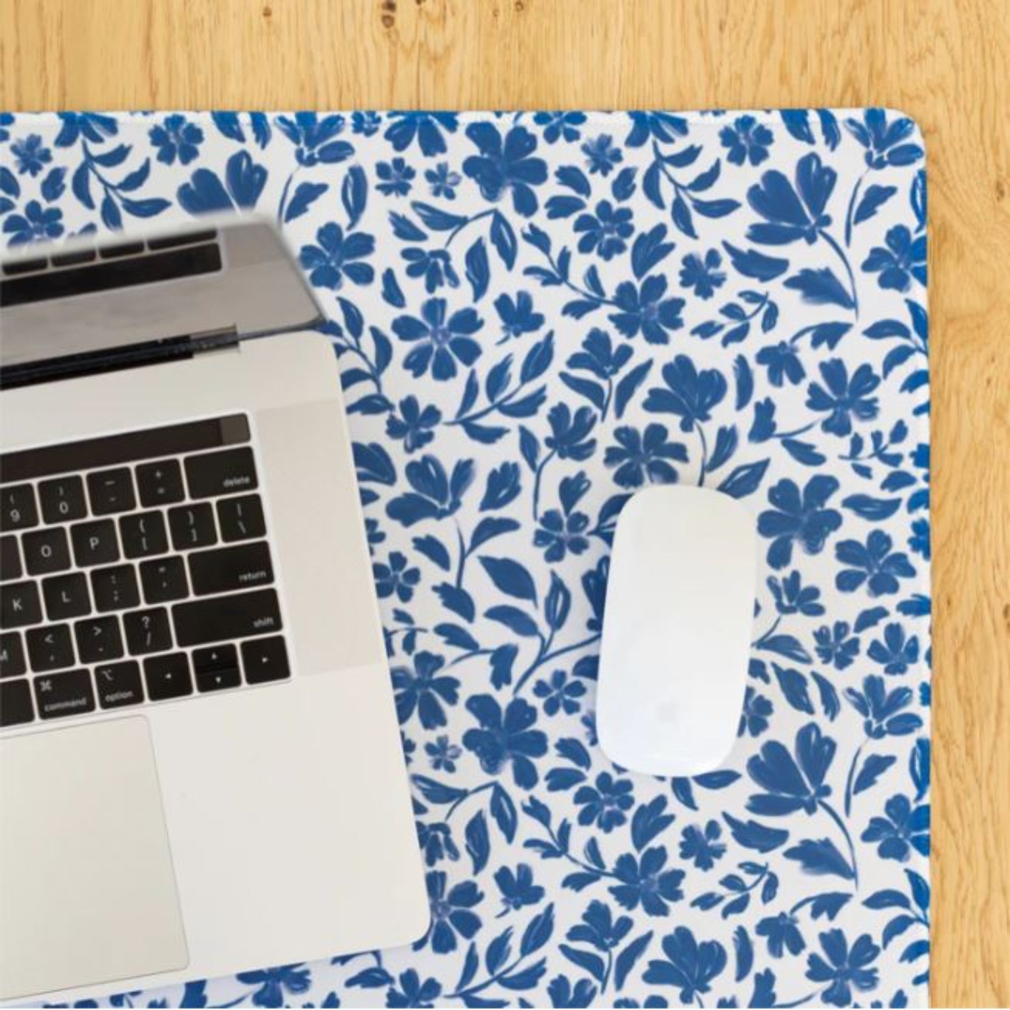 Porcelain Floral Desk Pad