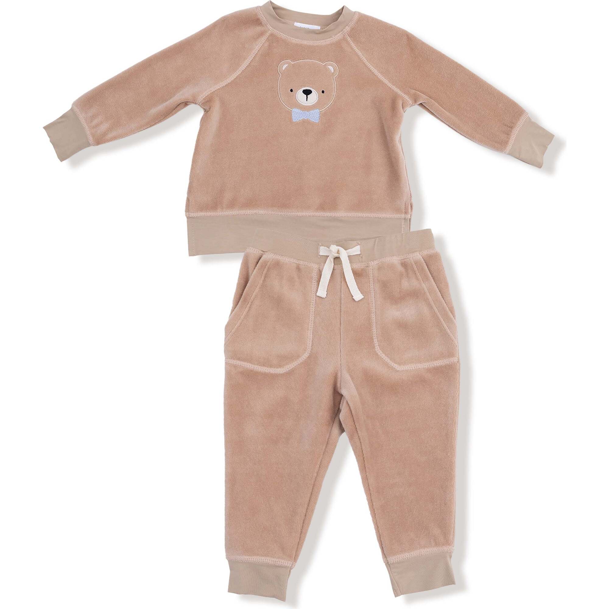 Velour Teddy Bear Set