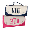 Canvas Roll Up Cosmetic Bag