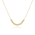 16" Necklace Gold - Classic Beaded Bliss