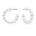 Clear Acrylic Bead Hoops