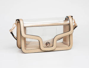 Clear Gold Envelope Bag