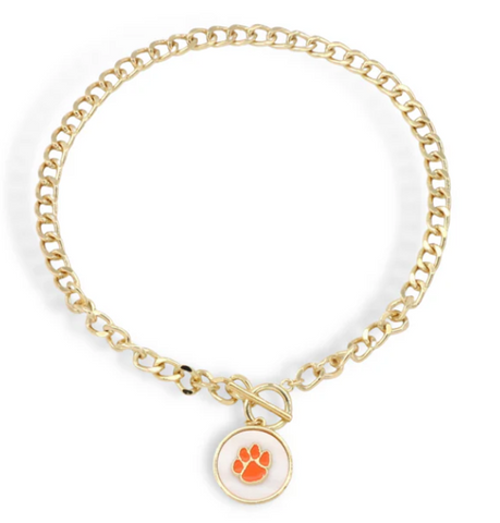 Clemson Logo Necklace