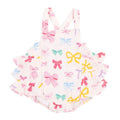 Colorful Bows Ruffle Bubble