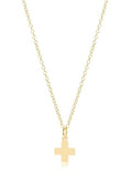 Signature Cross Gold Charm Necklace