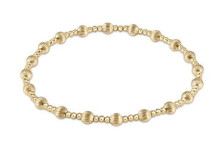 Dignity Sincerity Gold 4mm Bead Bracelet